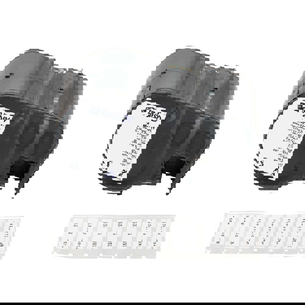 Labels, Ribbons & Tapes; Application: Label Printer Cartridge ; Type: Label Printer Cartridge ; Color Family: White ; Color: Black on White ; Number Of Labels Per Roll: 360 ; For Use With: BMP51; BMP53; M511